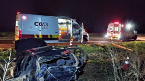 Acidente deixa família ferida na BR-163 em Dourados; menina de 11 anos está entubada