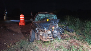 Colisão frontal deixa 1 morto e 2 feridos entre Dourados e Fátima do Sul