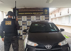 Carro havia sido roubado no sábado (26/4), na cidade de Americana (SP); Foto: Divulgação/DOF