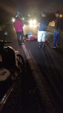 Vítima caída ao solo antes da chegada do socorro; Fotos: Ligado Na Redação