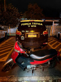 Motocicleta foi recuperada e entregue à vítima; Foto: Divulgação/PM