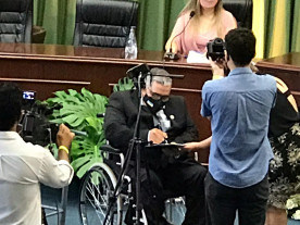 Vereadores eleitos e reeleitos tomam posse na Câmara Municipal de Dourados