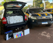 Homem é preso pela PRF com R$ 2,2 milhões em eletrônicos em Dourados