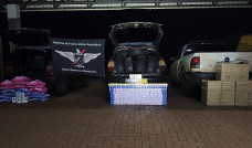 Ação policial apreende perfumes, cigarros, pneus e patinetes de origem estrangeira na MS-164