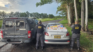 Casal é preso pelo DOF com celulares e medicamentos para emagrecer