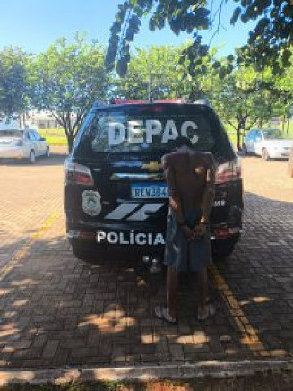Autor já detido pelos policiais; Foto: Divulgação/PC
