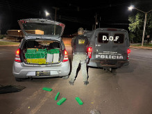 Homem é preso com carga de maconha e skunk em Iguatemi