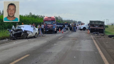 Vítima de acidente na BR-463 é identificada e corpo será levado para São Paulo