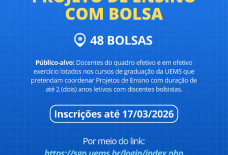 Uems seleciona projetos com bolsas para cursos de graduação