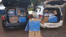 Trio é preso com veículos carregados com mercadorias do Paraguai no Jardim Guaicurus