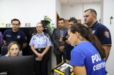Polícia Científica recebe autoridades do Paraguai e fortalece cooperação na fronteira