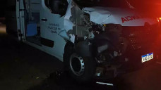 Mulher morre após ser atropelada por ambulância do município de Ponta Porã na BR-463
