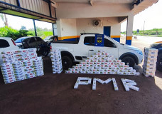 Homem é preso com 737 pacotes de cigarros contrabandeados na MS-480