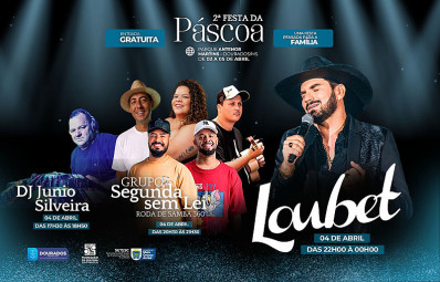 Loubet e Grupo Segunda Sem Lei agitam a Festa da Páscoa neste sábado