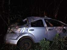 Idoso morre após capotamento na MS-276 entre Dourados e Deodápolis