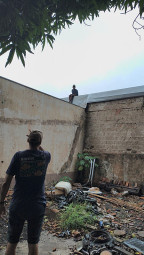 Venezuelano é preso após cair de telhado durante tentativa de fuga