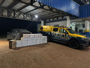 Polícia prende motorista por embriaguez ao volante e apreende cigarros