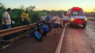 Morre no Hospital da Vida idoso atropelado na BR-163 em Dourados