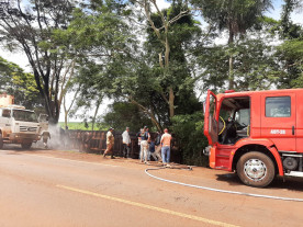 Bombeiro é atropelado durante atendimento de ocorrência em Fátima do Sul