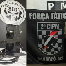 Trio é preso em flagrante por roubo de celular em Caarapó