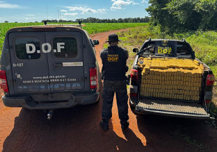 Carga de droga avaliada em R$ 2 milhões é apreendida em carro abandonado
