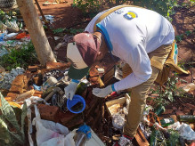 Agentes vistoriam mais 1.349 imóveis e identificam 6 focos de chikungunya