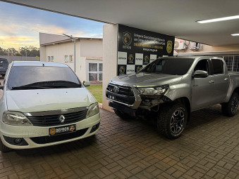 Polícia recupera caminhonete furtada no Paraná e prende 2 homens em Dourados