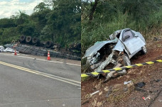 Colisão entre carreta e carro mata homem na BR-163 neste domingo