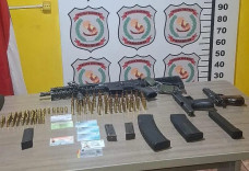 Brasileiro é preso com submetralhadora, pistolas e 100 munições no Paraguai