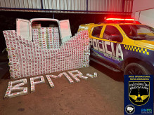 Polícia apreende pacotes de cigarros na MS-480 que saíram de Dourados