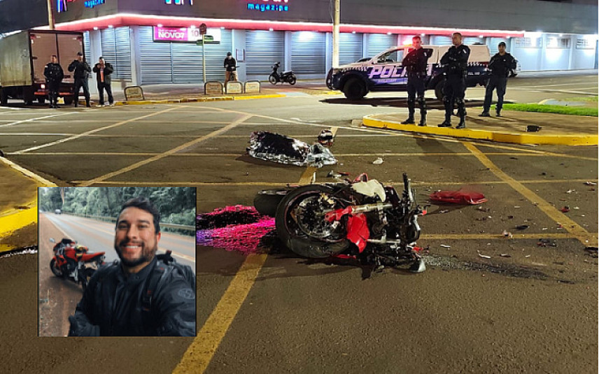 Farmacêutico morre após bater moto em caminhão na Avenida Marcelino Pires