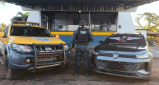 Casal é levado à delegacia ao ser abordado em Amambai com carro furtado no ES