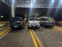 Polícia Civil e PRF prendem homem conduzindo caminhonete roubada