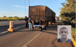 Segurança morre ao atingir carreta parada no meio da BR-163 entre Dourados e Itaporã