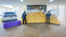 Rapaz é preso com veículo furtado carregado com 1,2 tonelada de maconha