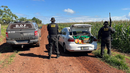 Funcionário de fazenda encontra veículo com 1 tonelada de maconha na fronteira