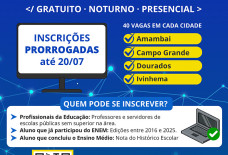 Prorrogadas inscrições em Licenciatura da Computação até dia 20