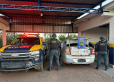 Homem é preso pela PMR com 1,6 mil pacotes de cigarros na MS-473