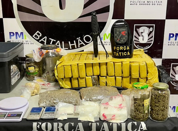 Homem preso por tráfico em Fátima do Sul tinha 26 quilos de maconha em Dourados