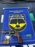 Polícia apreende arma de fogo durante operação Conesul na MS-295
