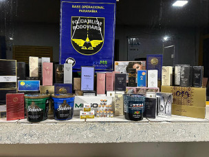 VÍDEO: Polícia apreendeu emagrecedores, perfumes e tabaco na MS-240