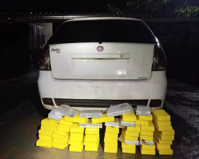 Dupla é presa pela Polícia Militar com carga de cocaína avaliada em R$ 4,7 milhões