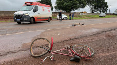 Ciclista atropelado no anel viário de Dourados tinha 61 anos