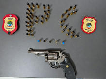 Polícia apreende revólver e 49 munições durante investigação de ameaças