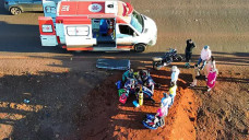 Motociclista tem pé amputado em acidente na BR-463 em Ponta Porã