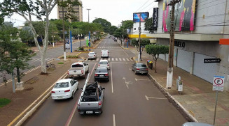 Avenida Marcelino Pires, em Dourados; Foto: Eliel Oliveira