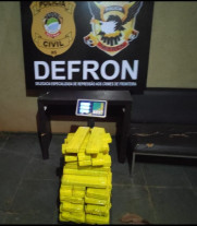 Defron apreende 62 quilos de maconha em Dourados