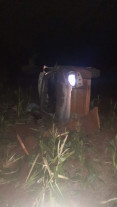 Homem morre ao capotar carro entre Macaúba e Vila Formosa