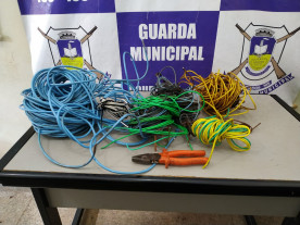 Dupla é presa pela Guarda Municipal após ser flagrada furtando fios de energia no Ceper do 3° Plano