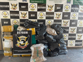 Paulista é preso pela Defron com 825 quilos de maconha em Dourados